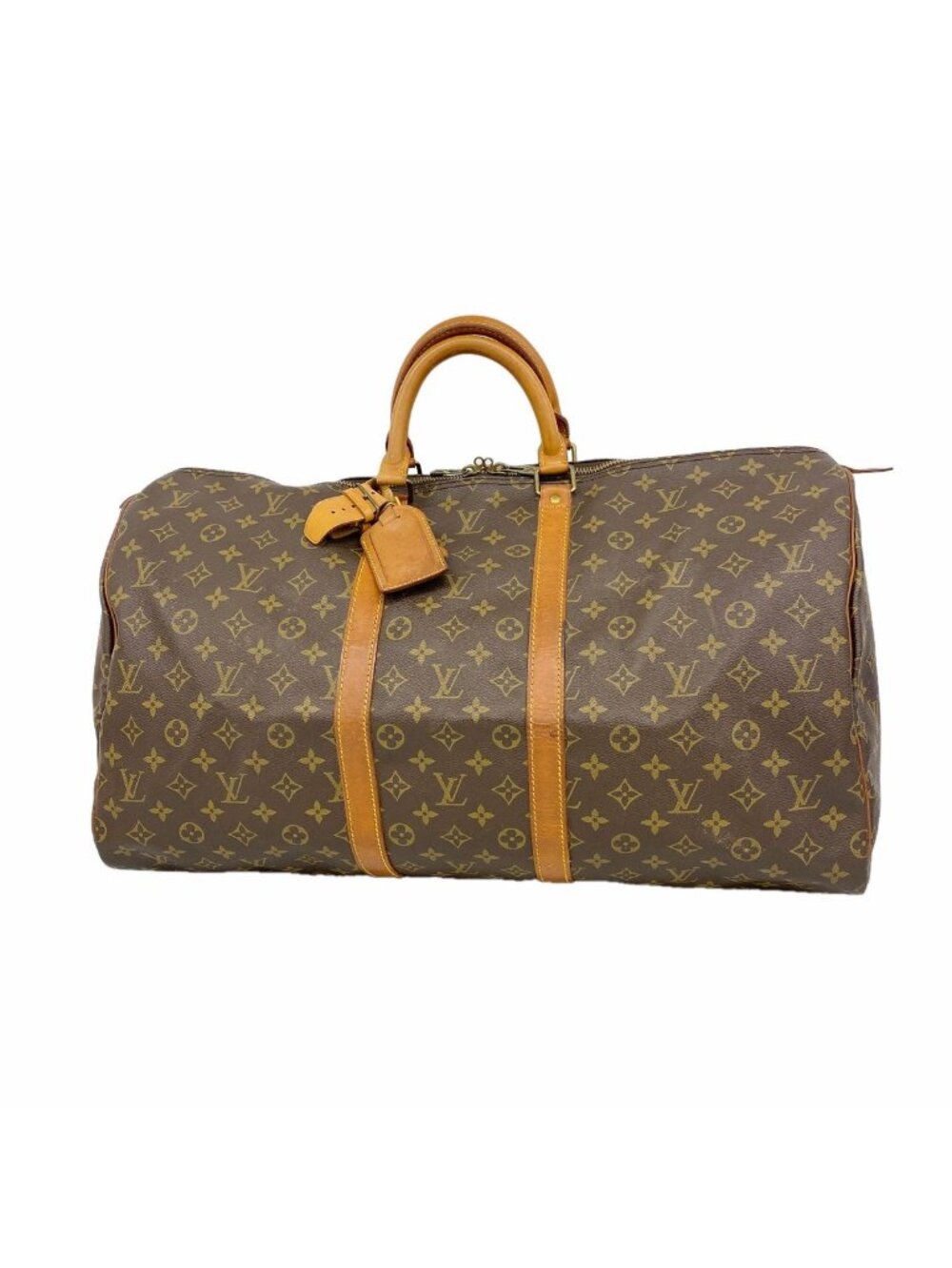 Louis Vuitton Boston Bag Monogram Keepall 55 Brown
